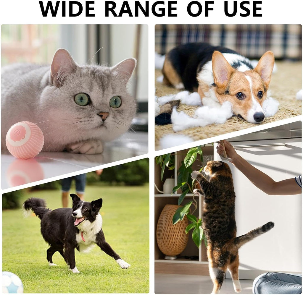 Self-Rolling Interactive Cat Ball, USB Rechargeable