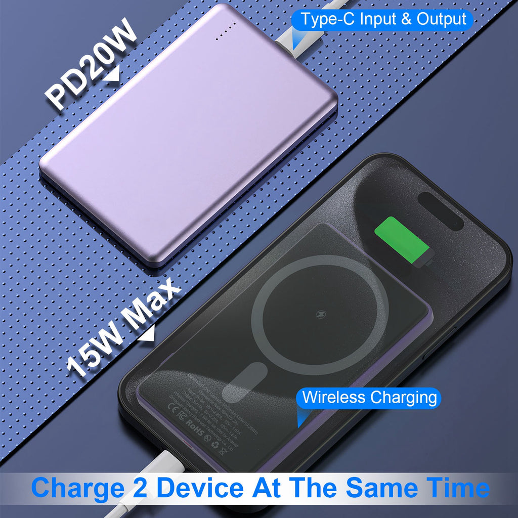 MagSafe Slim Wireless Power Bank, 5000mAh