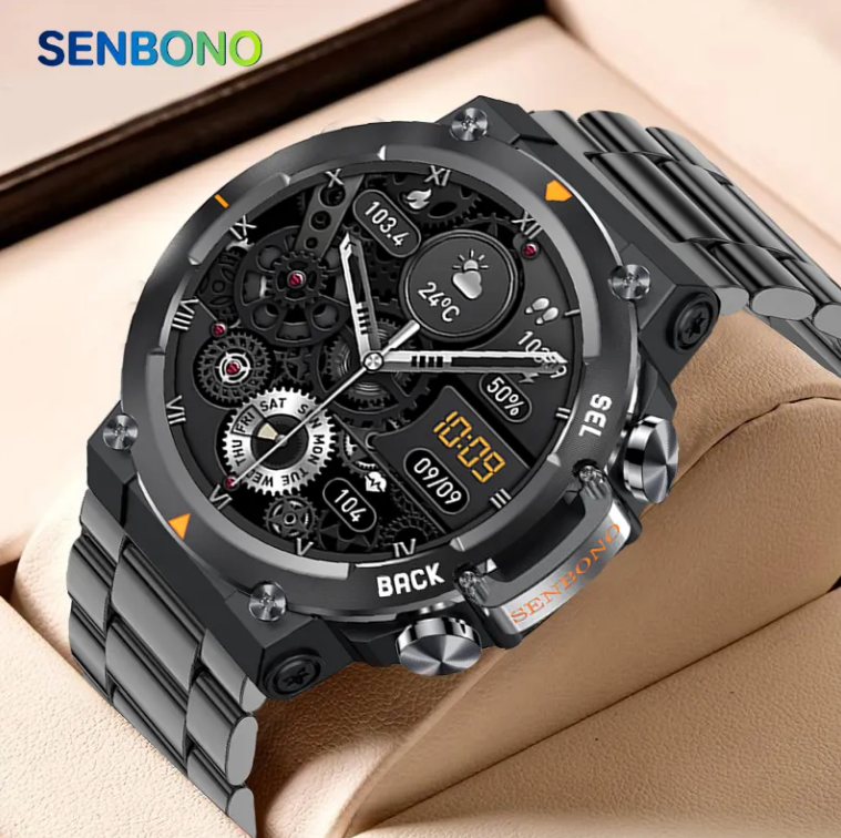 Men's AMOLED Smartwatch, 1.43in Big Screen Bluetooth Calling