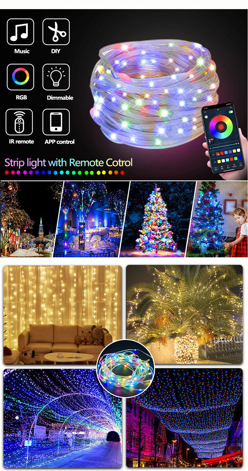 LED Rope Lights, RGB App & Remote