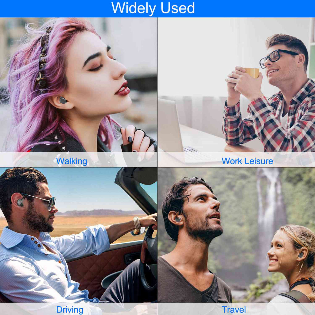 TWS 5.0 Earbuds, IPX4 Touch In-Ear