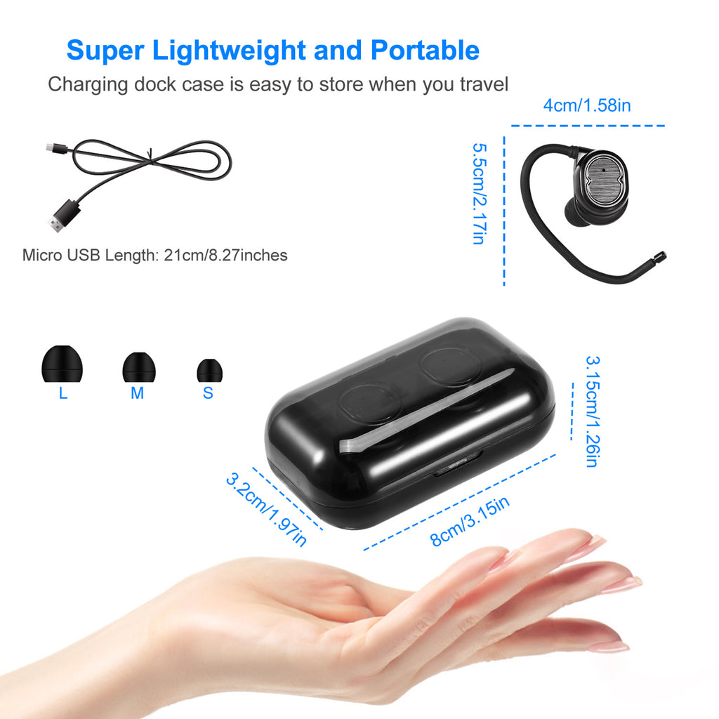 TWS 5.0 Earbuds, IPX4 Touch In-Ear