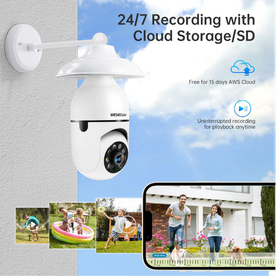Smart Security PTZ Camera, 360 Degree Wireless