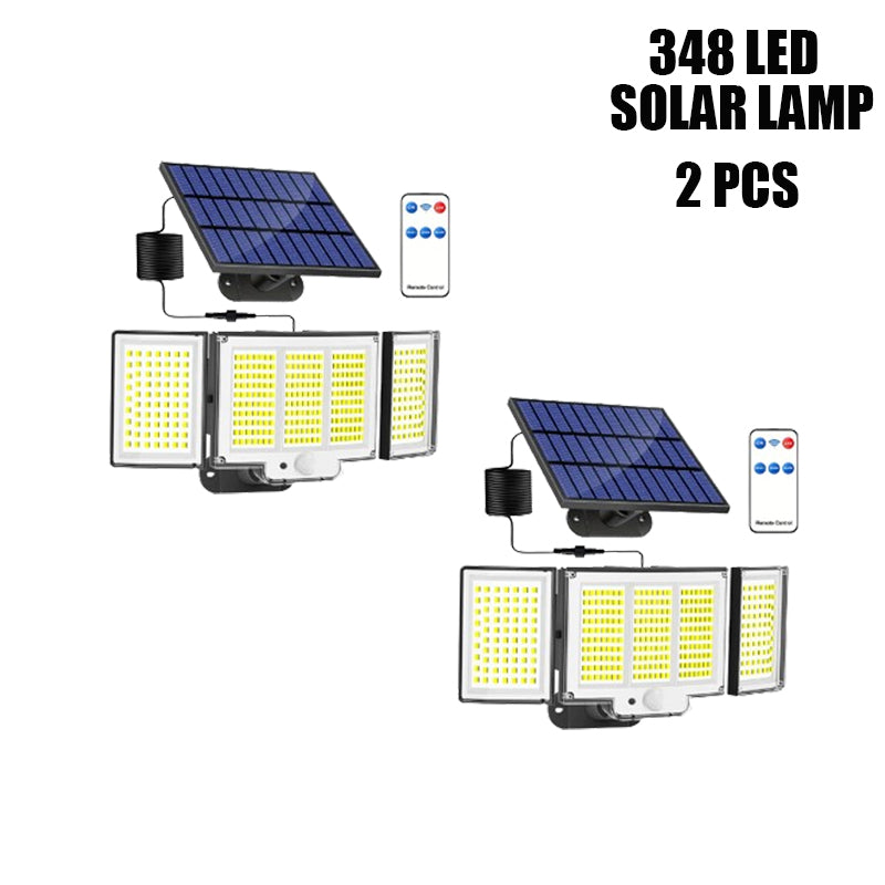 348-LED Solar Motion Sensor Light with Remote