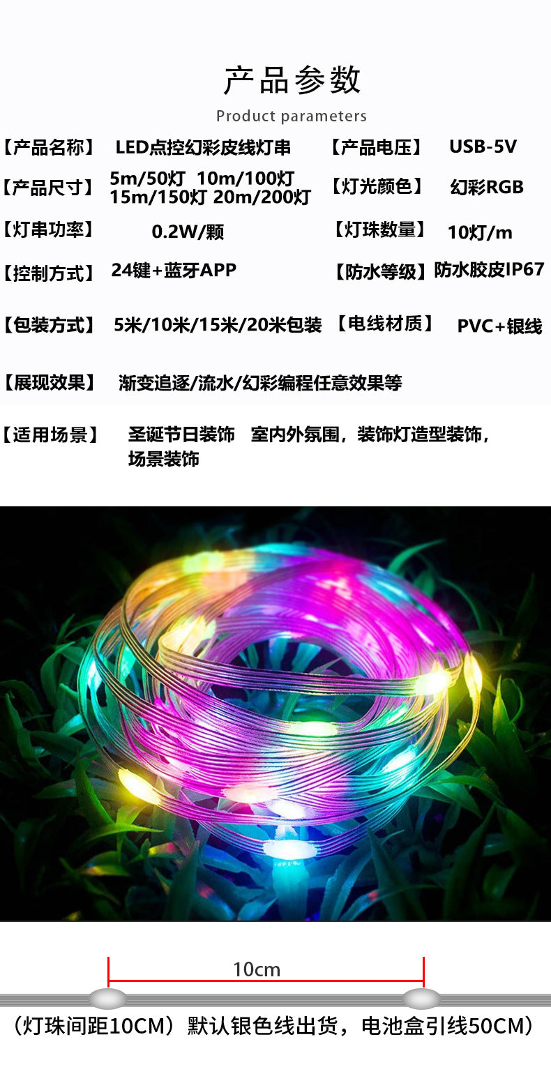 LED Rope Lights, RGB App & Remote