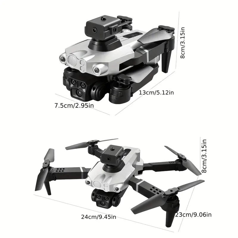 Obstacle-Avoidance Dual-Camera Drone, Foldable with Optical Flow