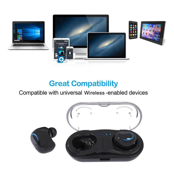 Wireless Stereo Earbuds with Charging Case