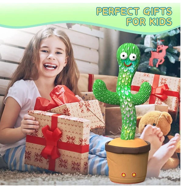 Dancing Cactus Toy That Talks Back and Sings
