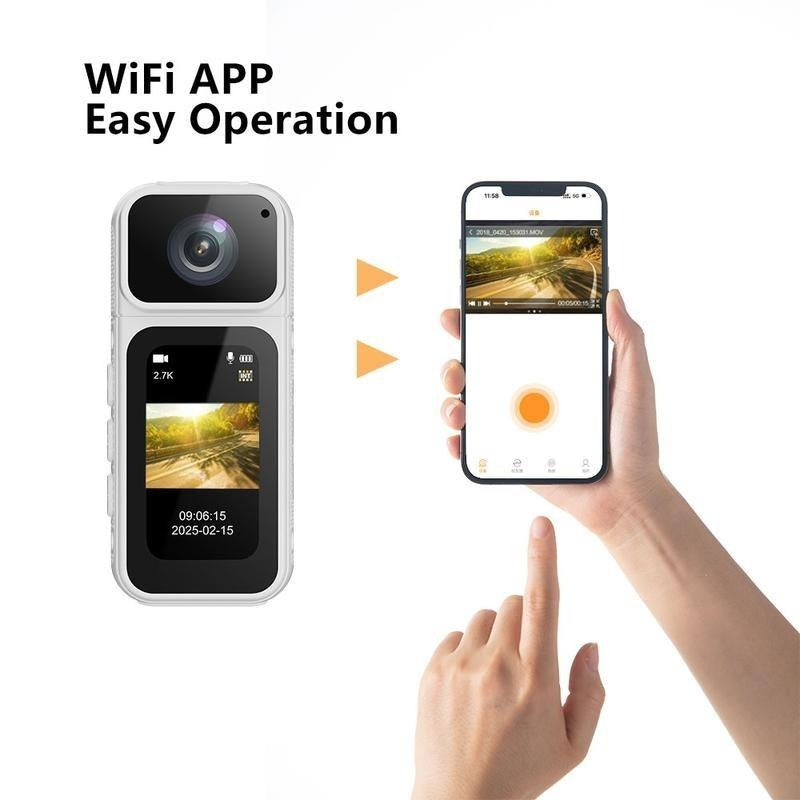 Mini Action Camera, 180 Degree Rotating Lens