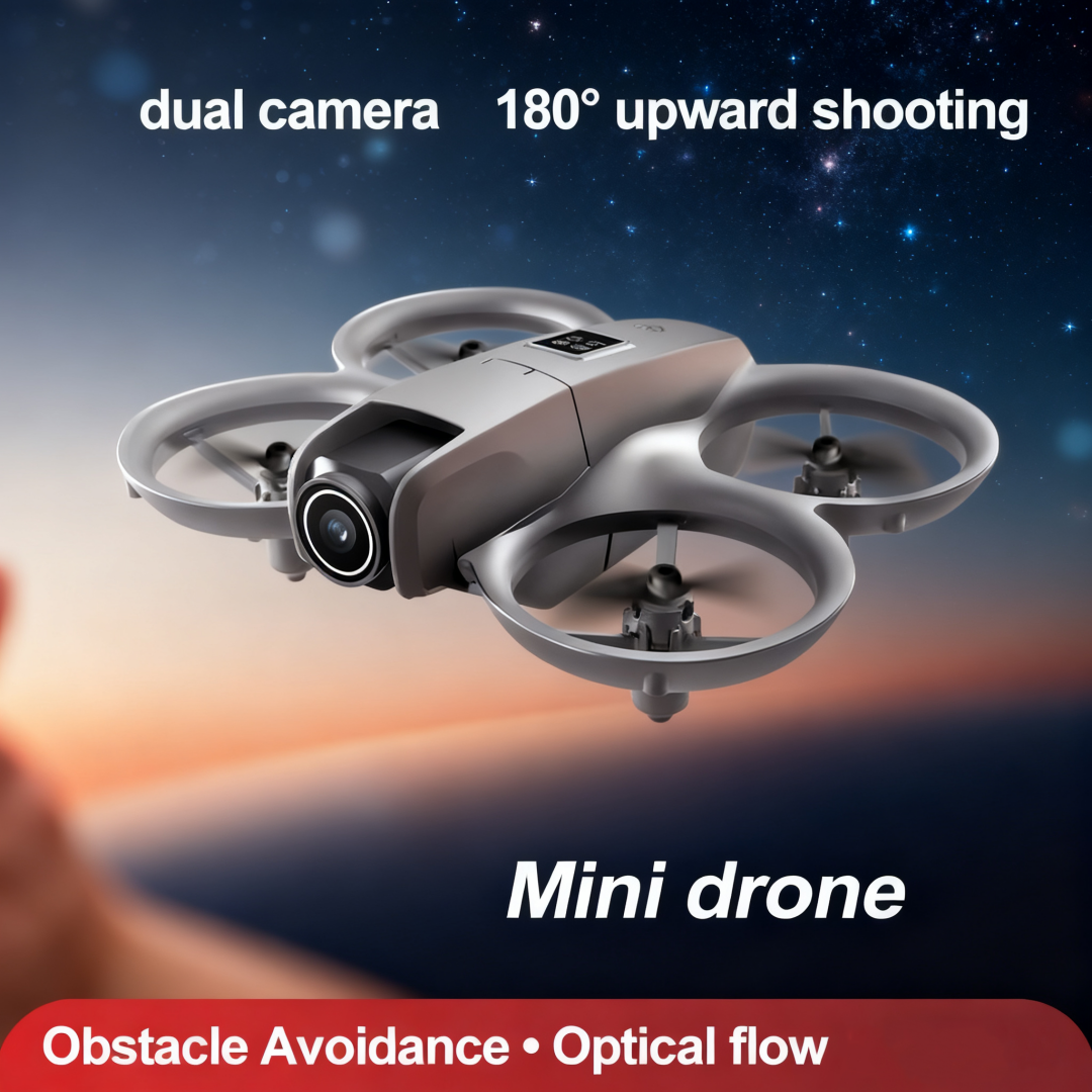 Foldable Mini Drone with Dual 480p Cameras