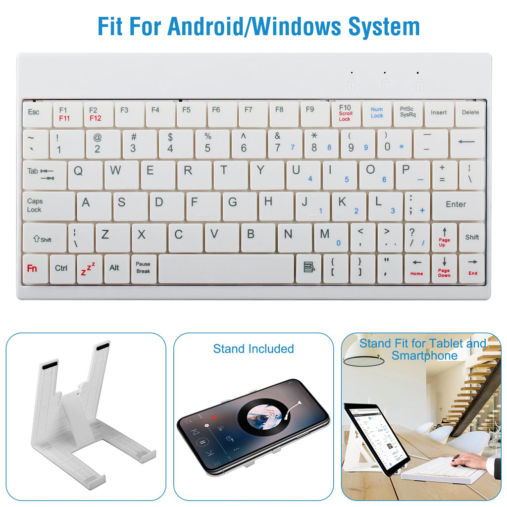 Mini 80-Key Wired Keyboard, Compact USB