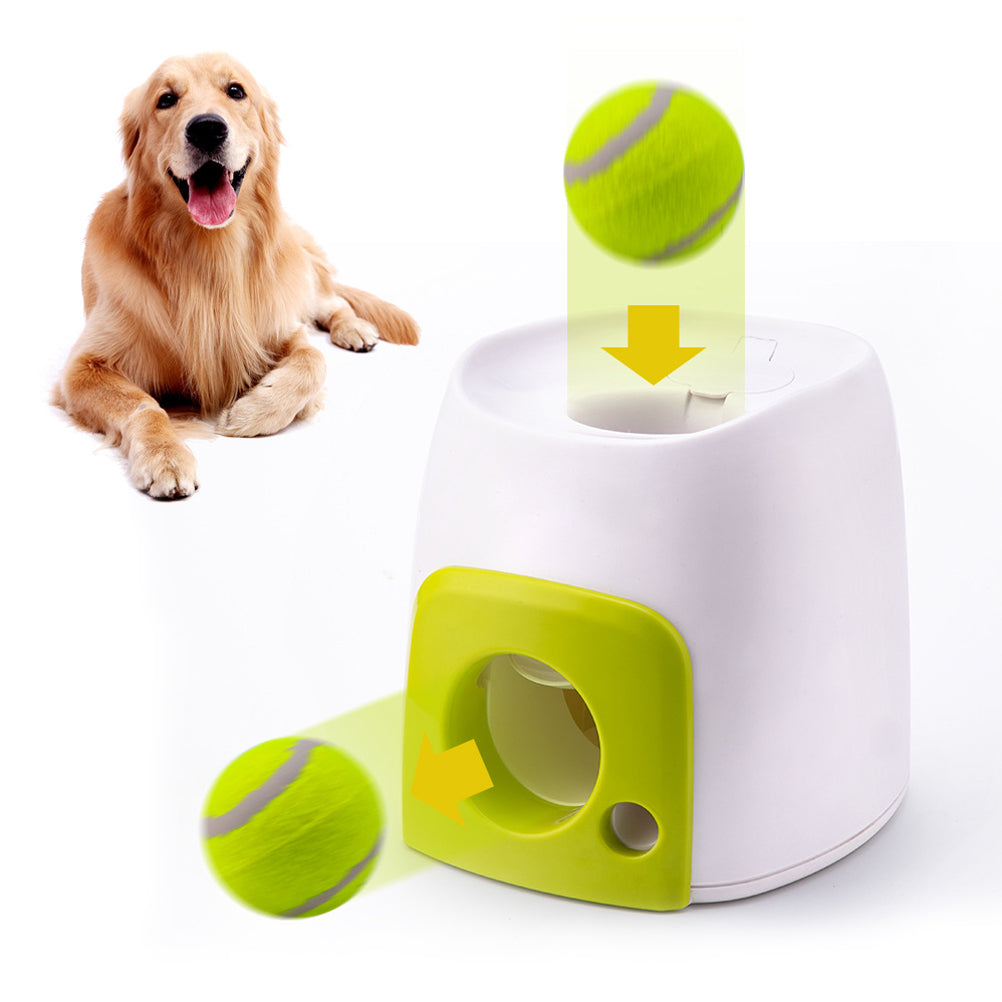 Dog Treat Reward Machine with Tennis Ball