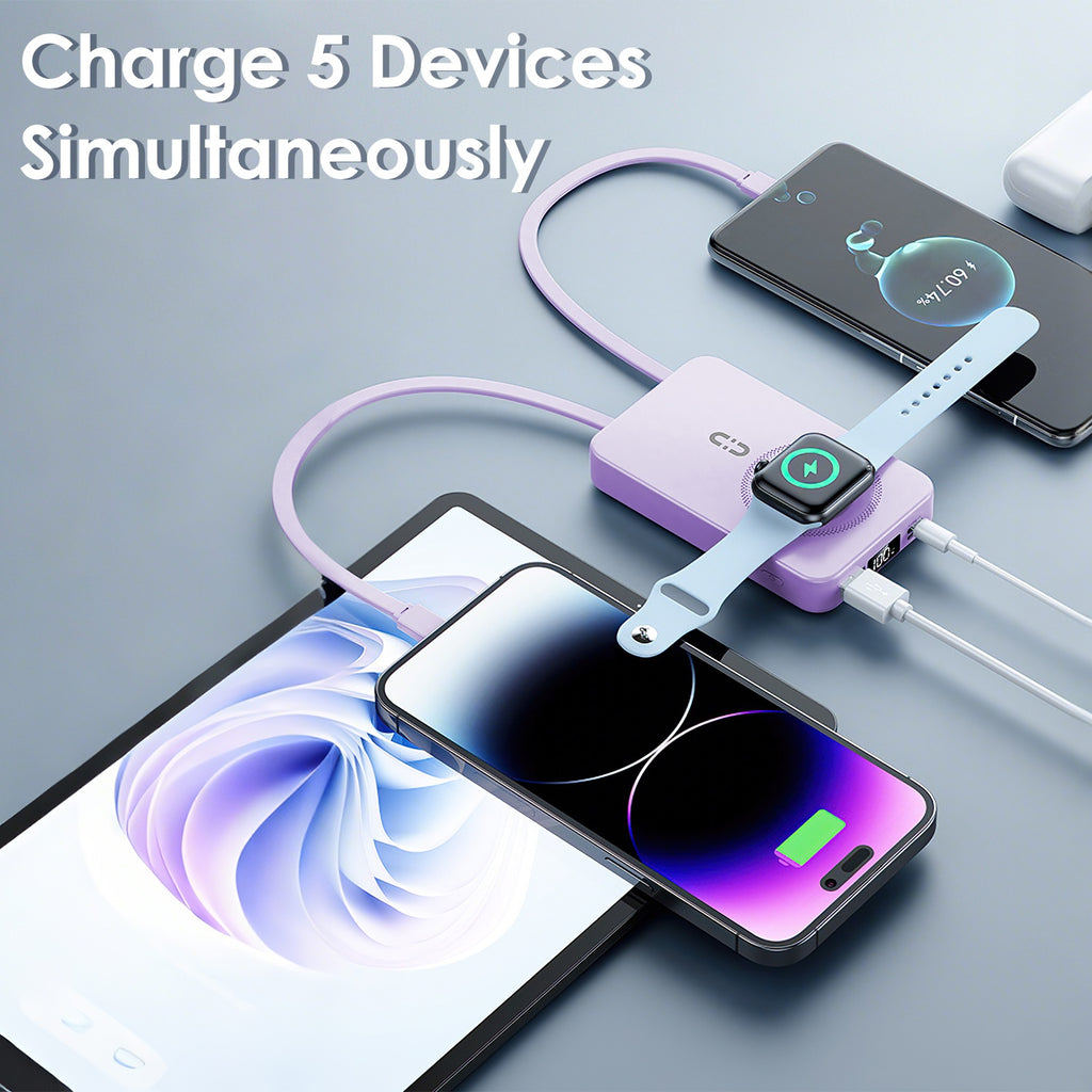 MagSafe 3-in-1 Power Bank, 10000mAh PD20W