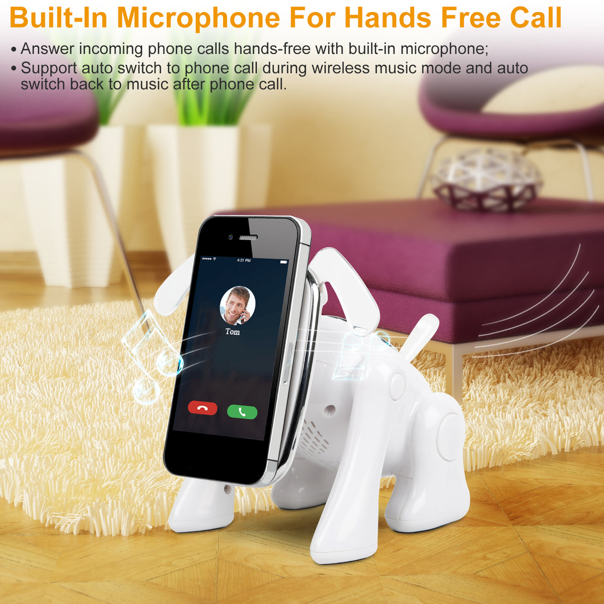 Puppy Dog Wireless Speaker, Mini Portable