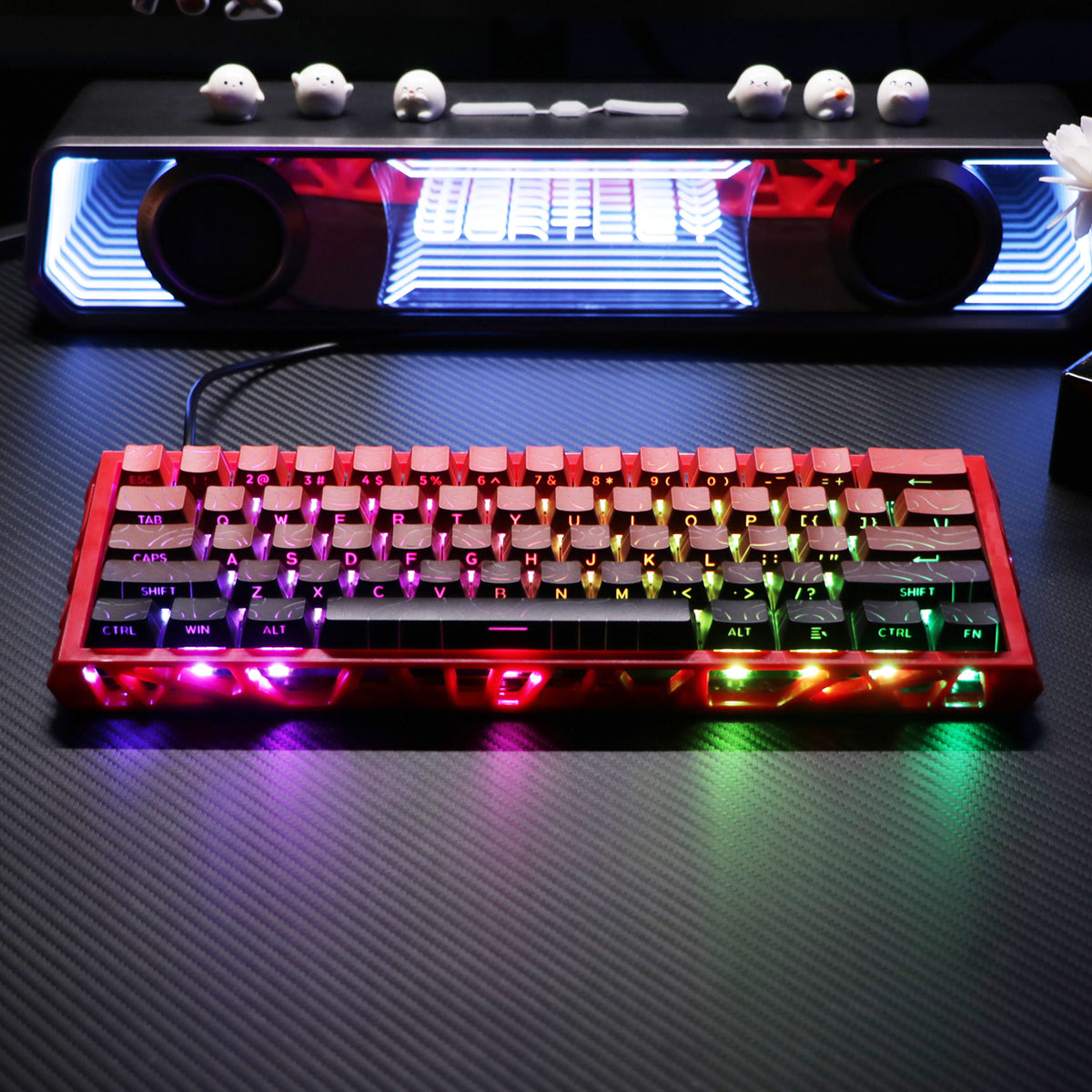 NJ61 Hollow Mechanical Keyboard, 61-Key