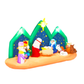 9 ft Inflatable Nativity Scene with Starry Night Backdrop and LEDs