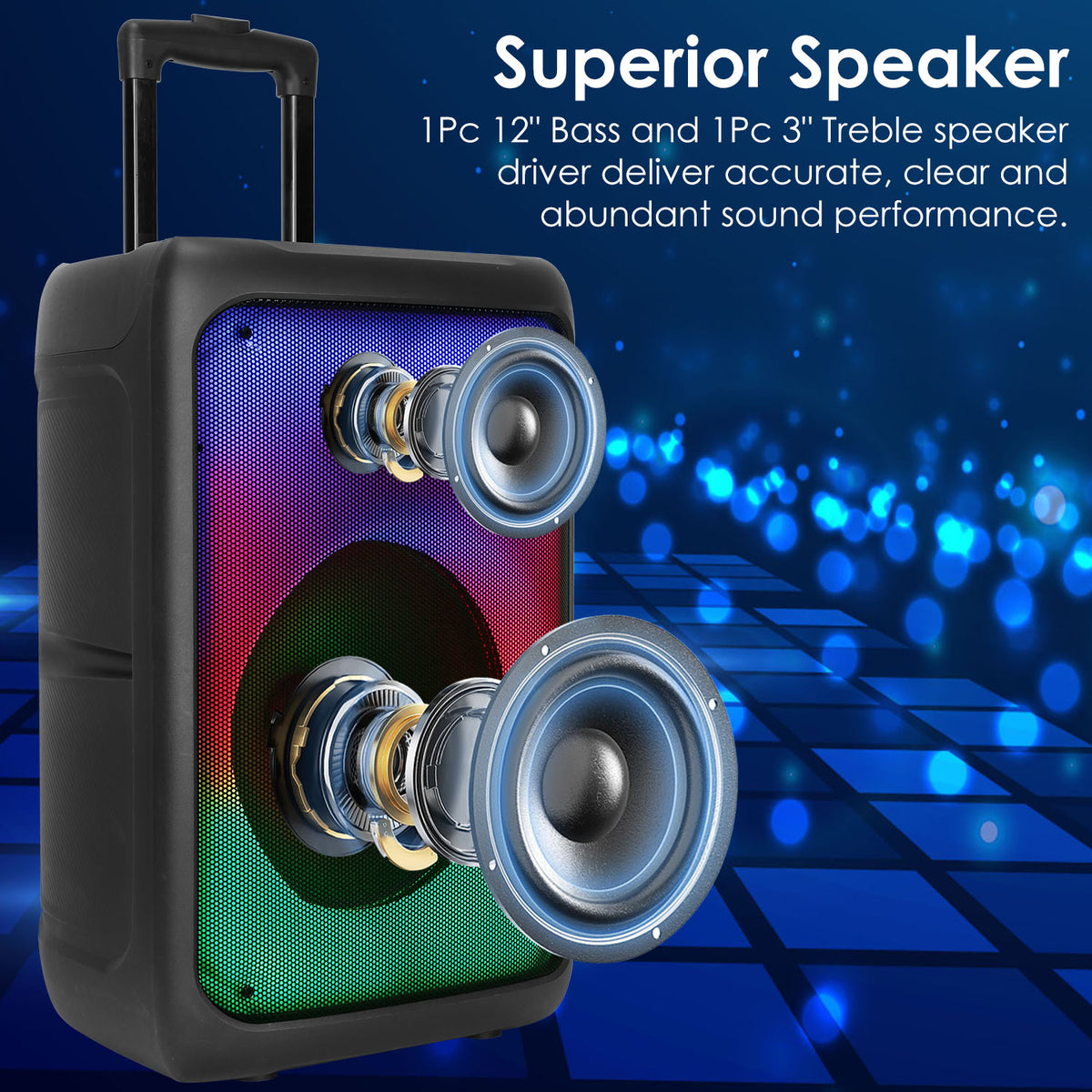 Portable Party Speaker, Wireless