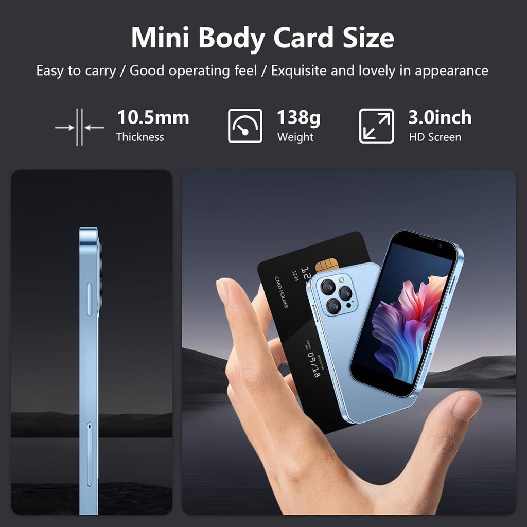 Mini Smartphone, 3 Inch Unlocked Android Pocket Phone