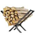X-Frame Steel Firewood Rack, 220 lb Capacity