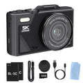 5K 75MP Digital Camera, Anti-Shake