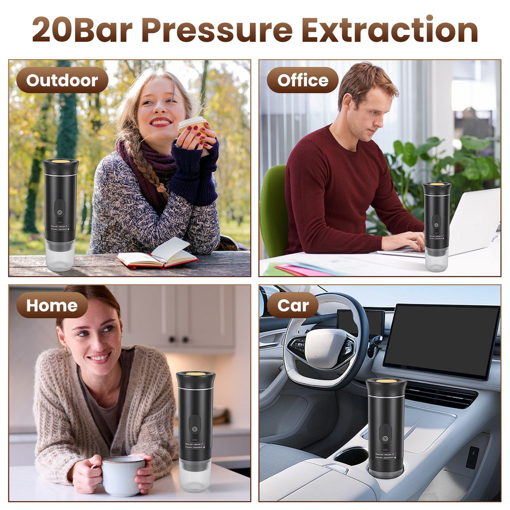 Portable Espresso Machine, 3-in-1 Cordless