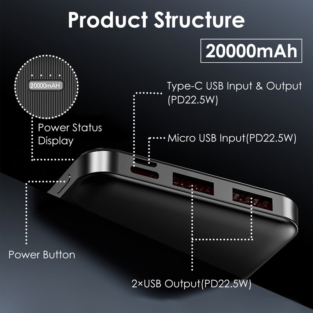 30000mAh Fast-Charging Power Bank