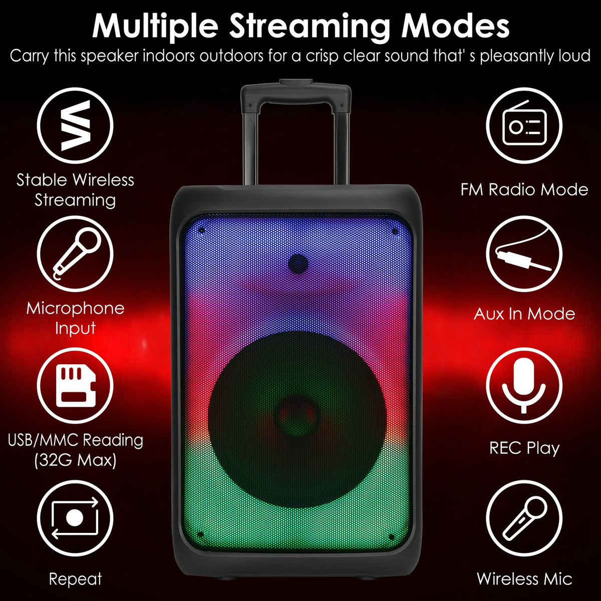 Portable Party Speaker, Wireless