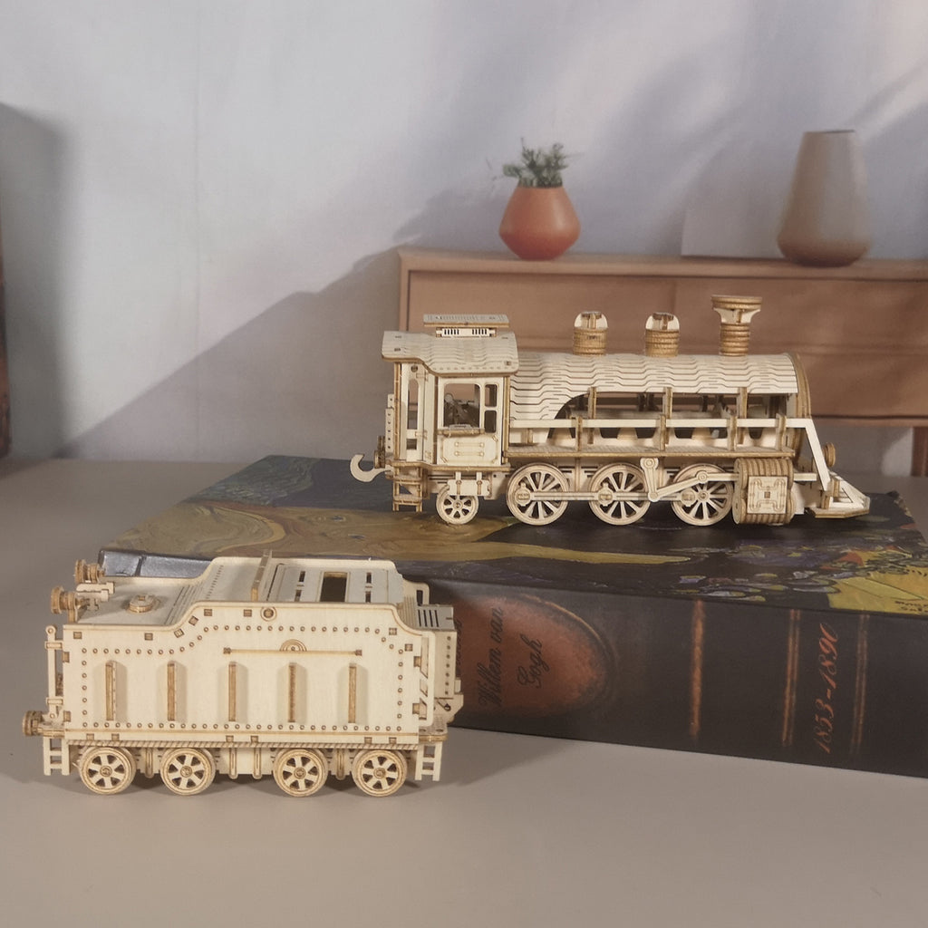 3D Wooden Steam Train Puzzle, 282 Pieces