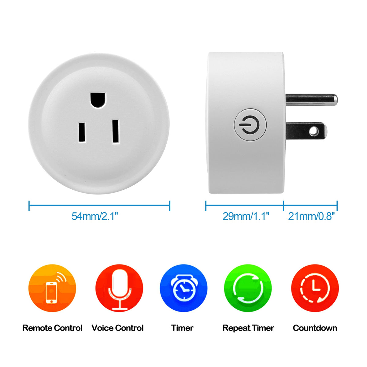 WiFi Smart Plug, App & Voice Control