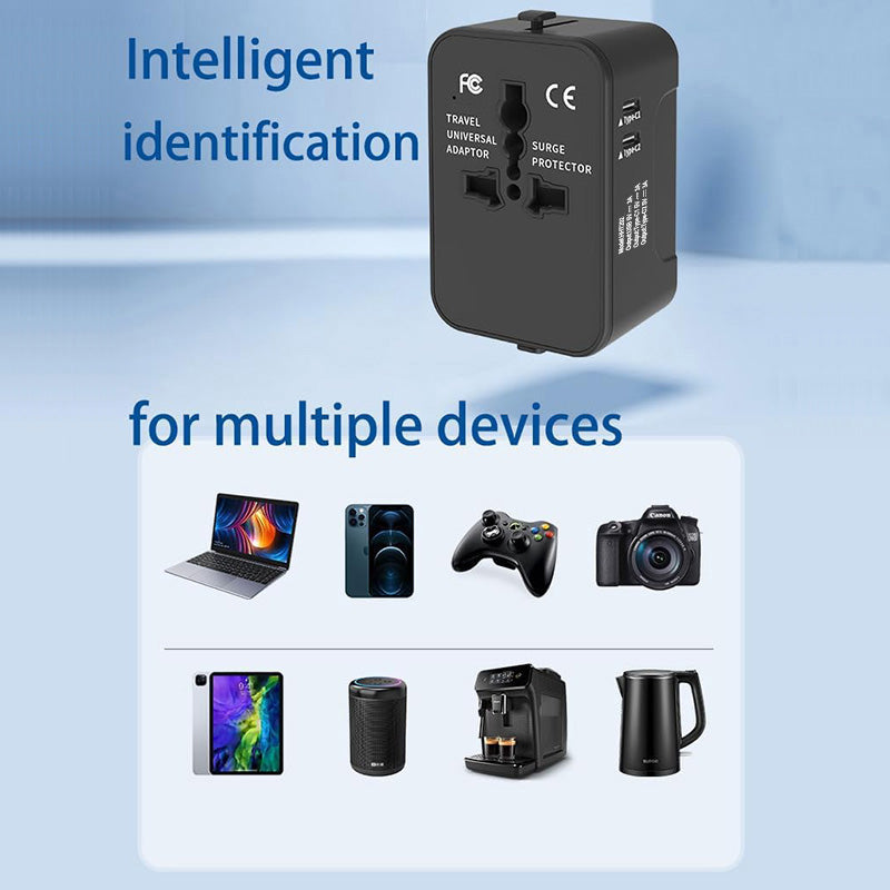 Worldwide Travel Adapter, All-in-One