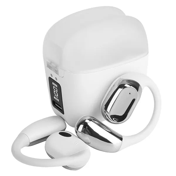 Open-Ear Wireless Earbuds with LED Charging Case