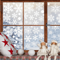 Snowflake Christmas Window Clings, 9 Sheets
