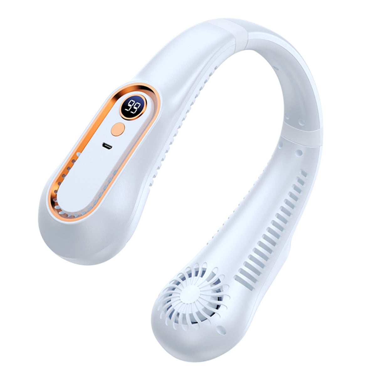 Portable Neck Fan with 5 Speeds and Battery Display