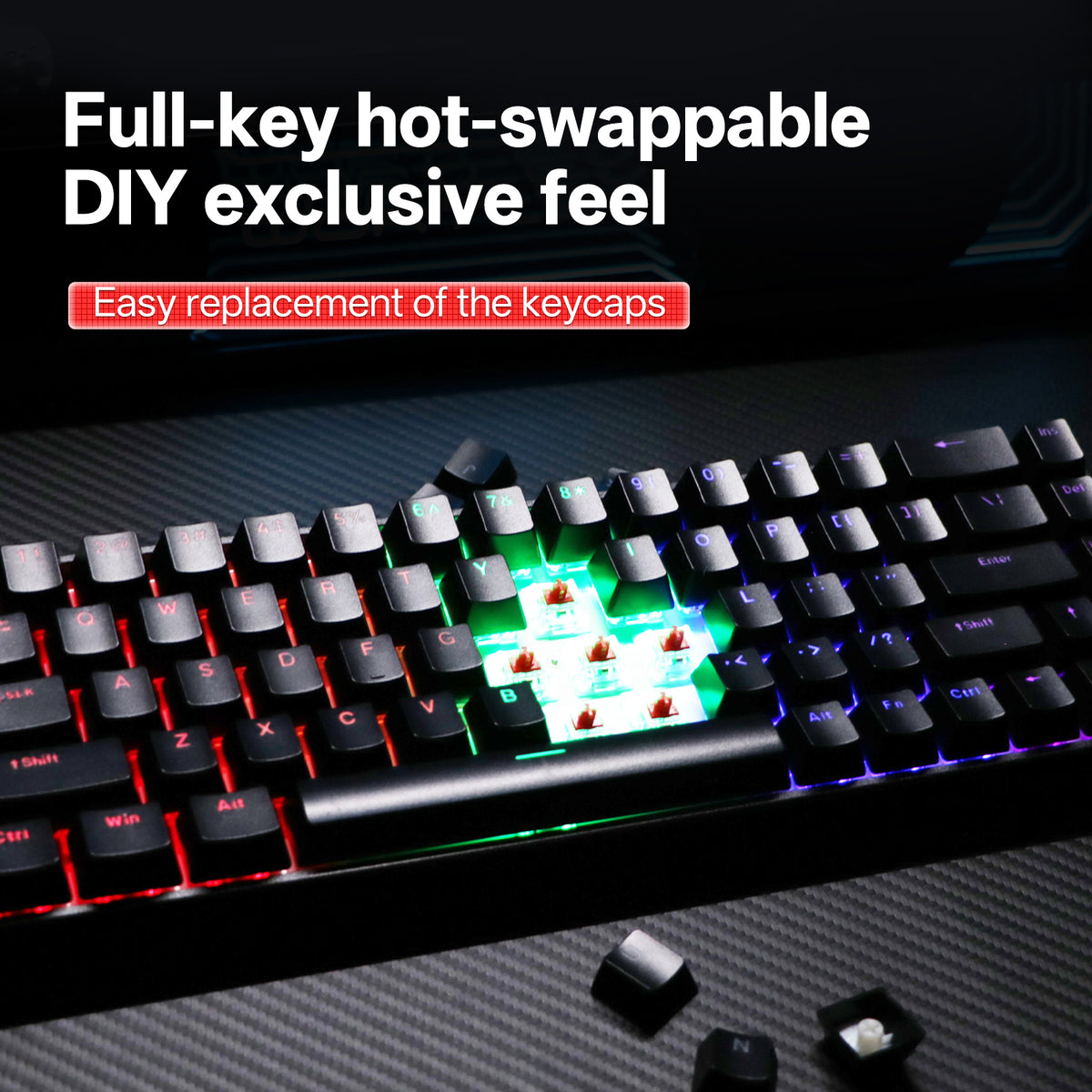 KL61 Mechanical Keyboard, 61-Key Compact