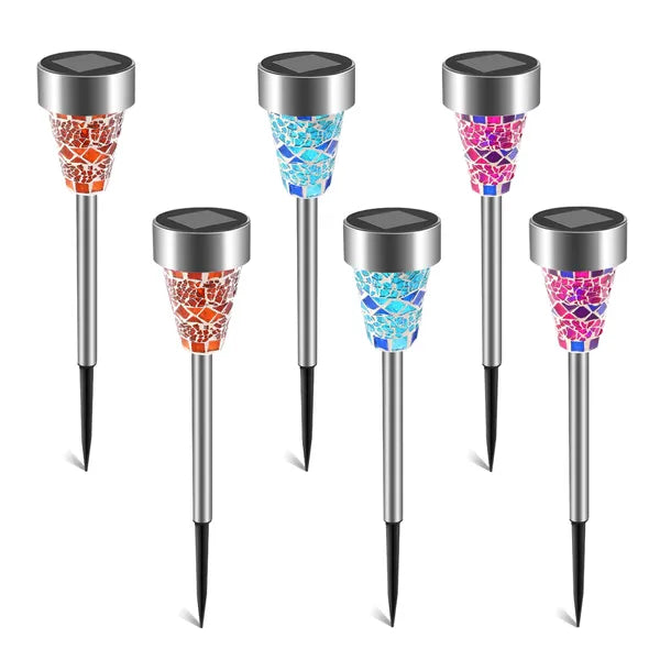 Solar Pathway Lights, 6-Pack Outdoor