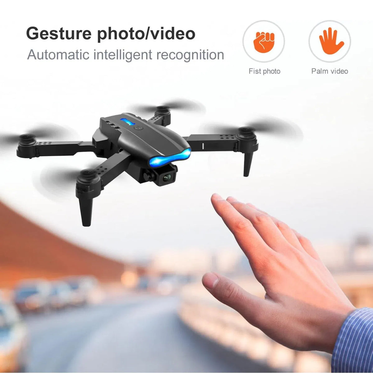 E99 Foldable Drone with Dual Cameras and WiFi FPV