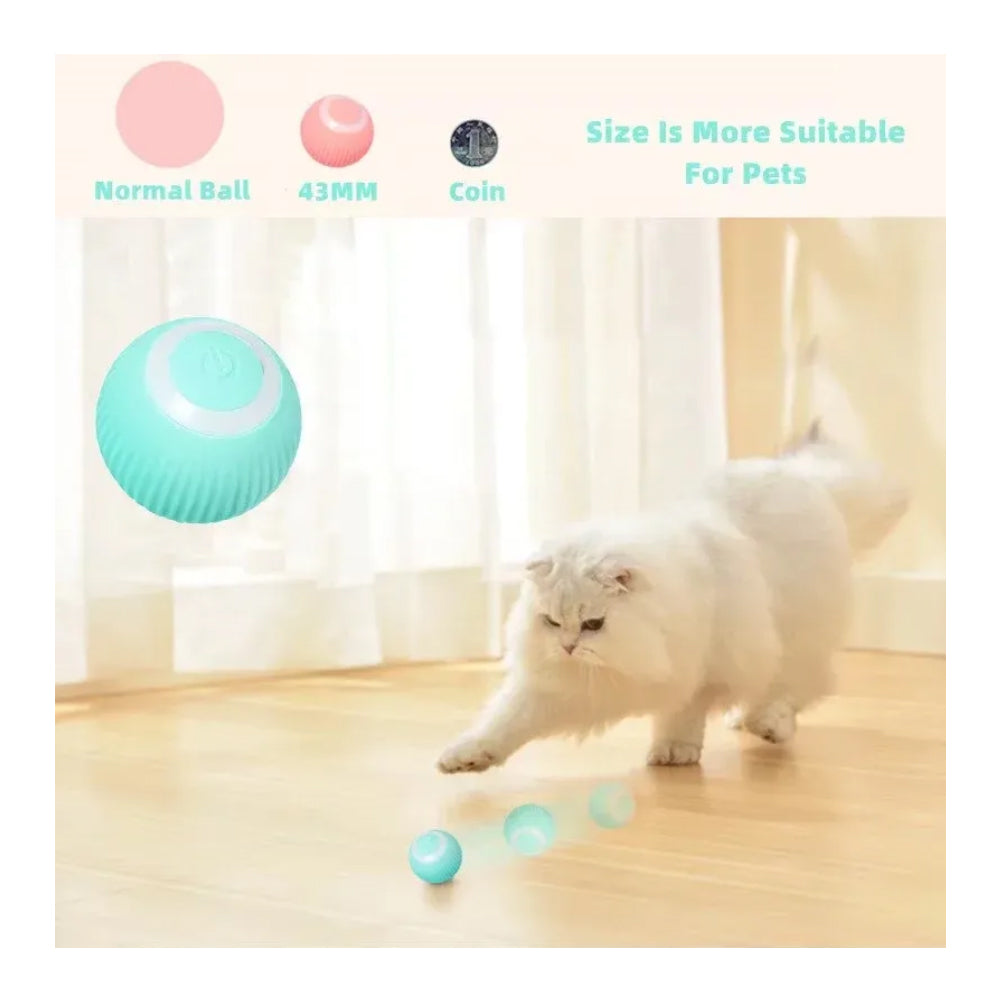 Self-Rolling Interactive Cat Ball, USB Rechargeable