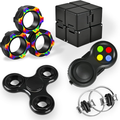 5-Piece Fidget Toy Set for Adults with Infinity Cube and Spinner