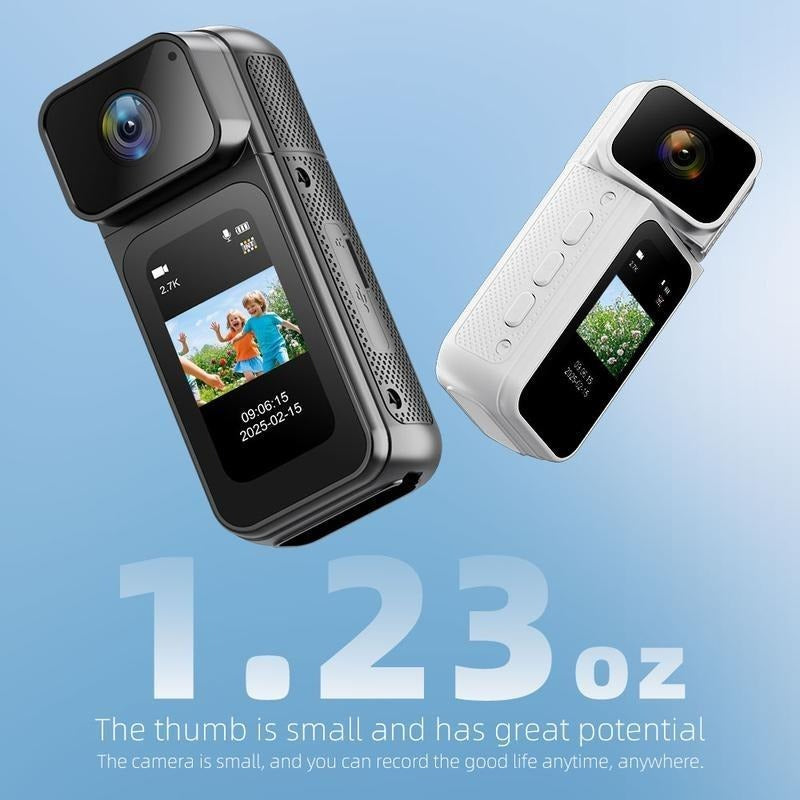 Mini Action Camera, 180 Degree Rotating Lens