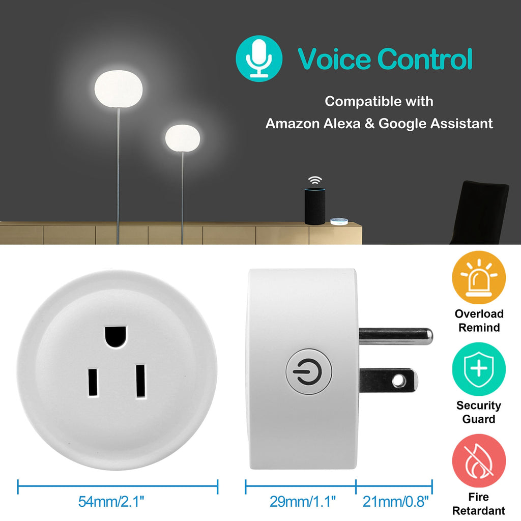 WiFi Smart Plug, App & Voice Control