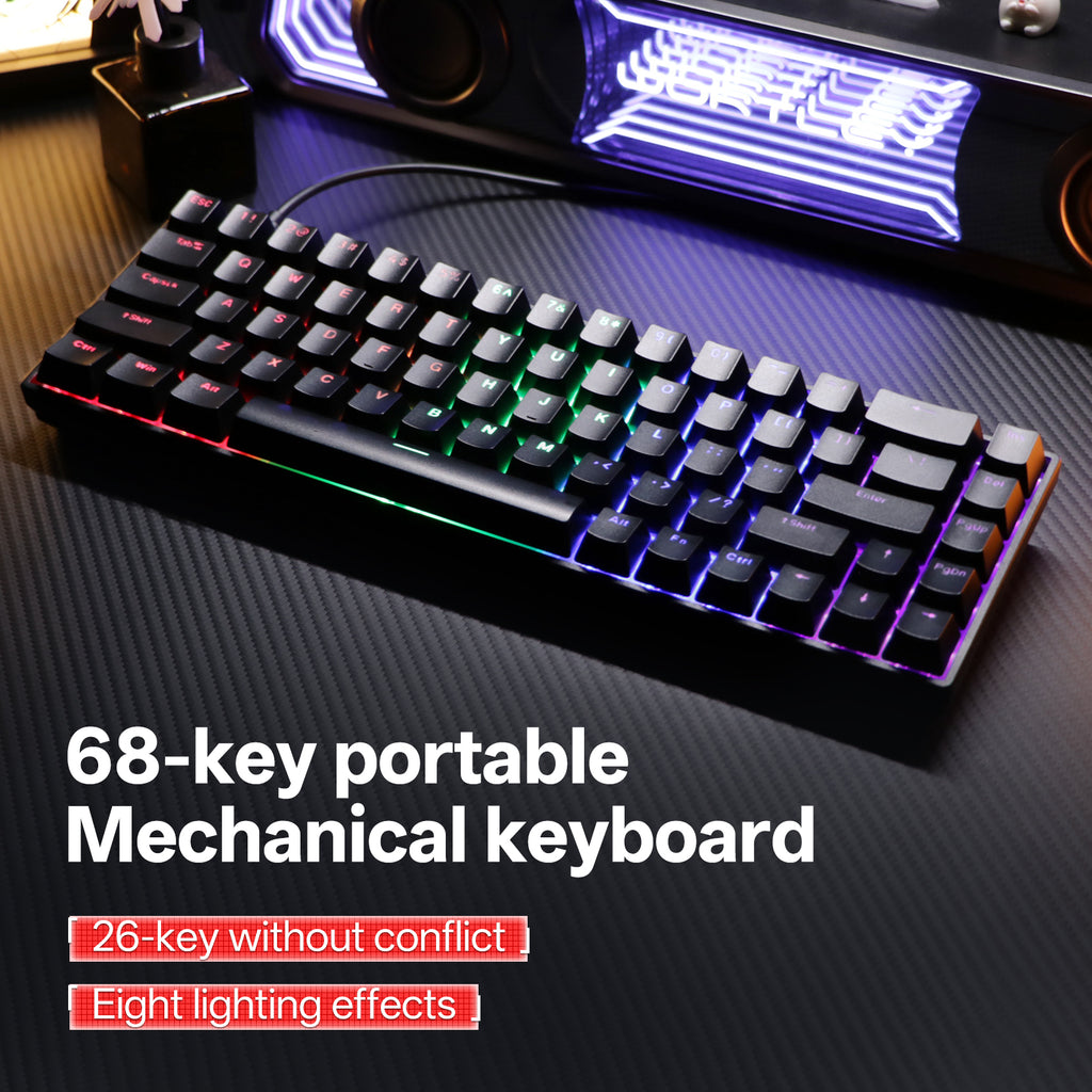 KL61 Mechanical Keyboard, 61-Key Compact