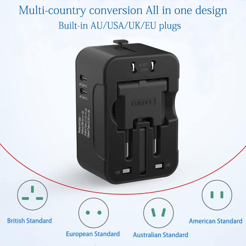Worldwide Travel Adapter, All-in-One