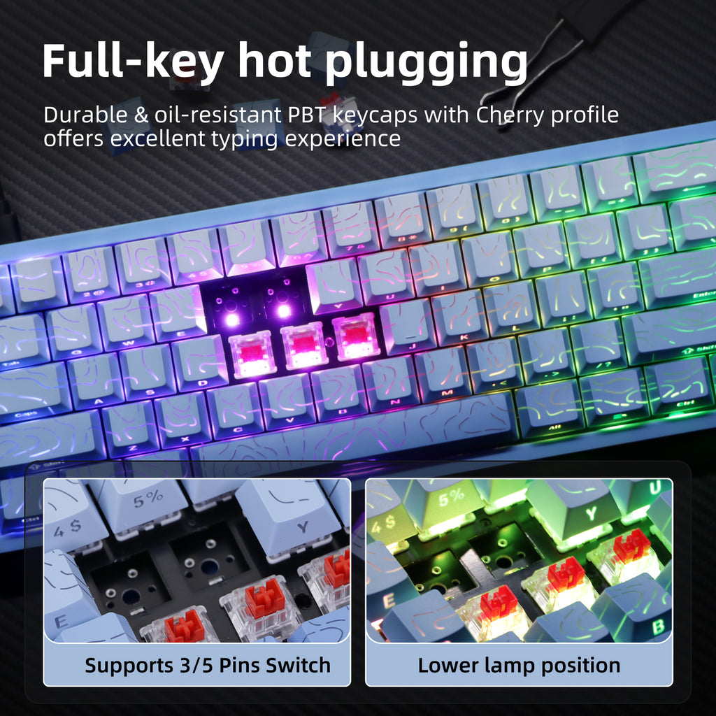 NC61 Magnetic-Switch Mechanical Keyboard, 61-Key