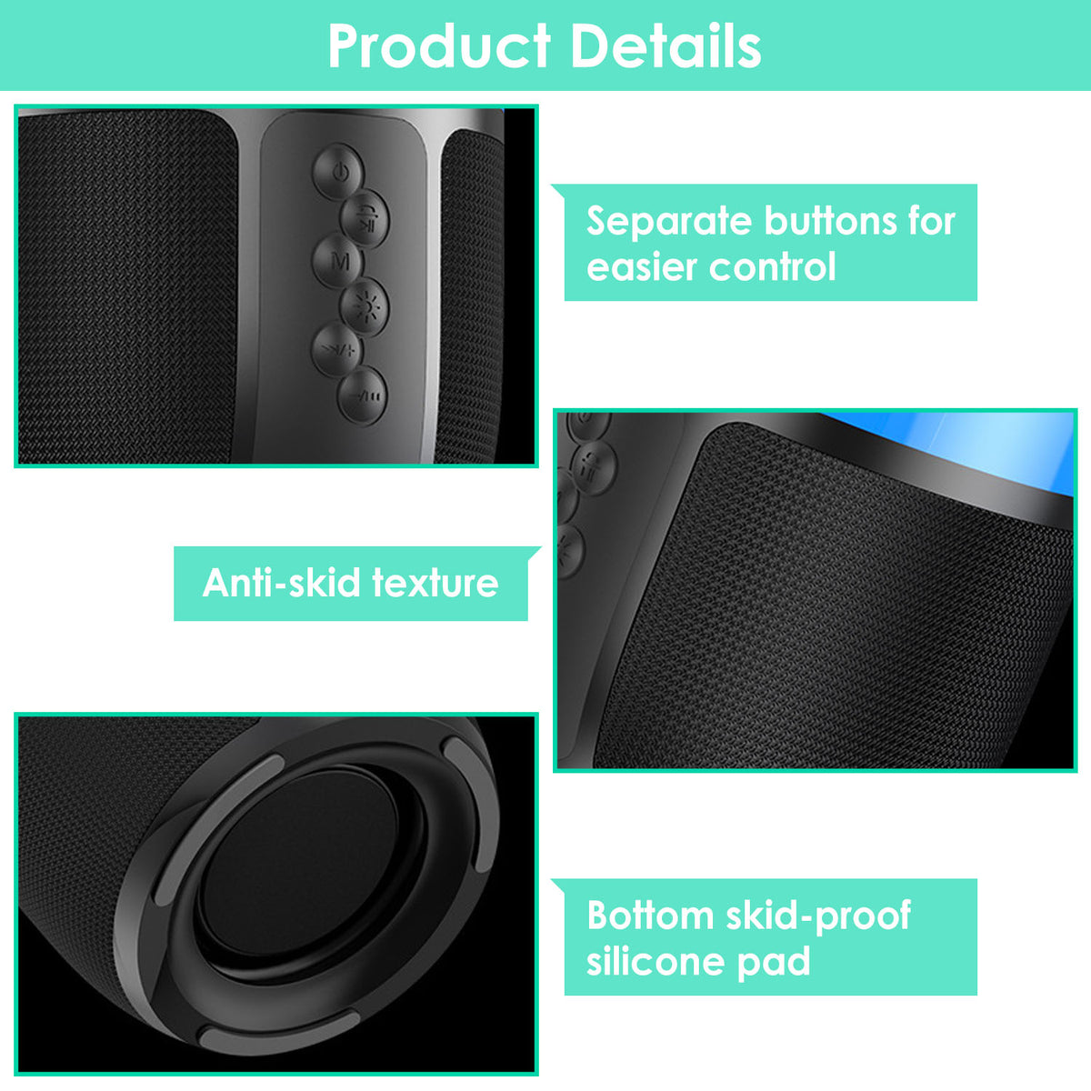 Portable Loud Stereo Speaker, Wireless