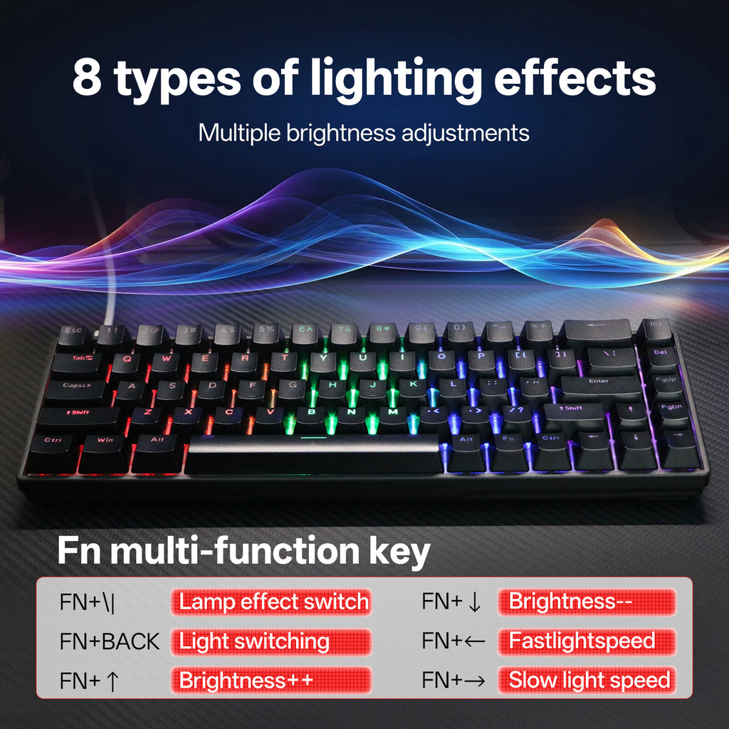 KL61 Mechanical Keyboard, 61-Key Compact