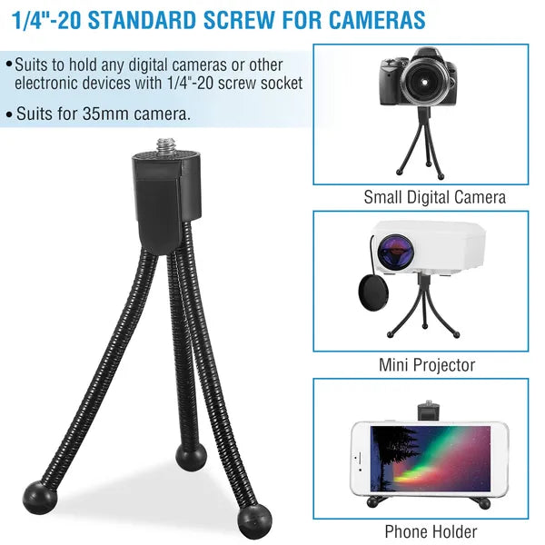 Flexible Tripod Stand for Camera & Phone